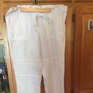 Linen Capri Pants